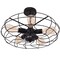 Black Metal 5-Light Farmhouse Retro Hanging Ceiling Light Vintage Industrial Fixture